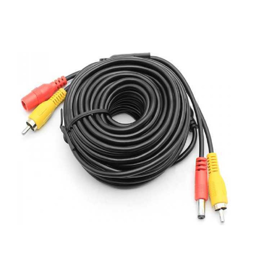 Кабель RCA+DC 10 метров для камеры (стандартного качества) - ООО "Где Авто"